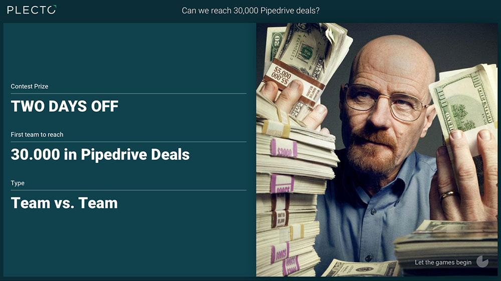 Contests feature introductory slide