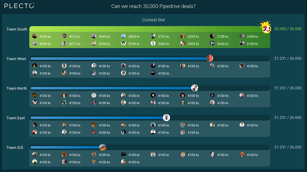 Group Contests Screenshot